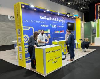 Unified Retail Engine software - exhibition stand